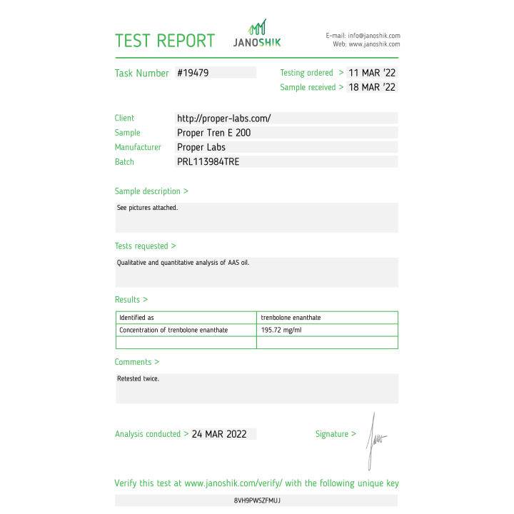 Proper Tren E 200 - Proper Labs - 2 - Buy steroids UK
