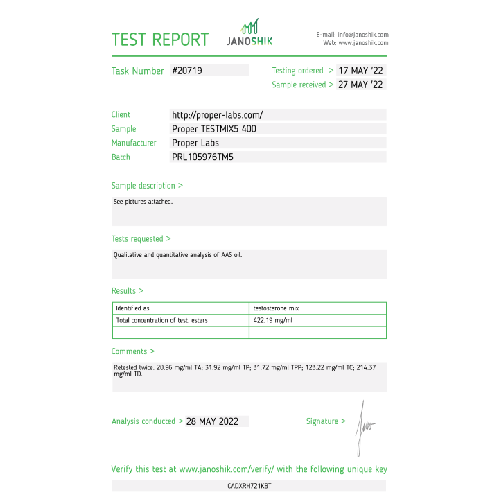Proper TestMix5 400 - Proper Labs - 2 - Buy steroids UK