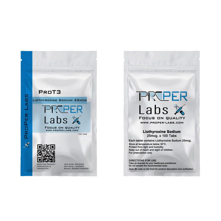 T3 – Proper Labs [100tab/25mcg] - 2 - Buy steroids UK