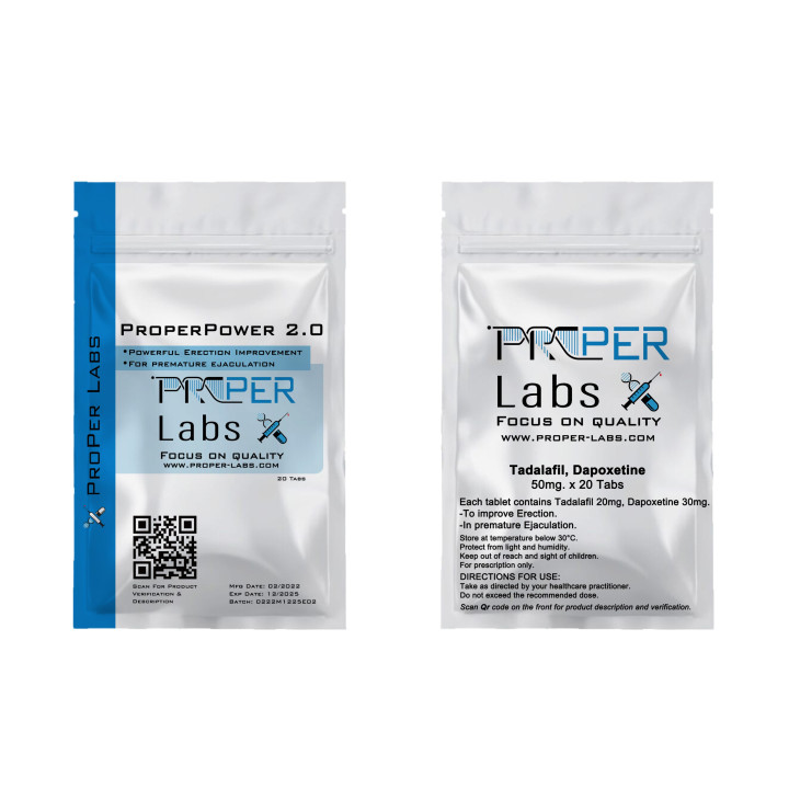 Proper Power Erection – Proper Labs [20Tabs/20mg] - 3 - Buy steroids UK