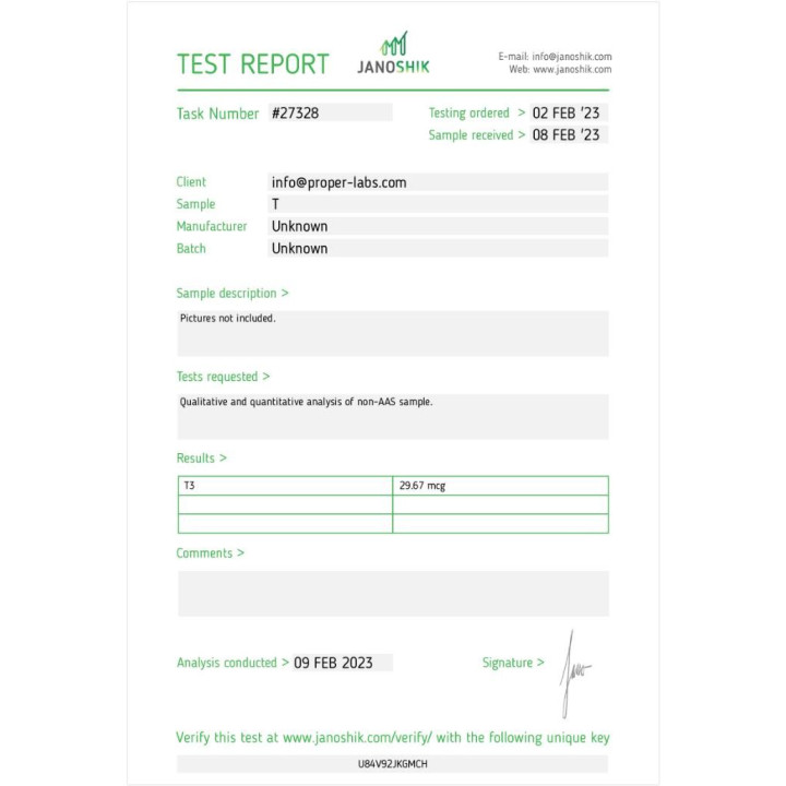 T3 – Proper Labs [100tab/25mcg] - 3 - Buy steroids UK