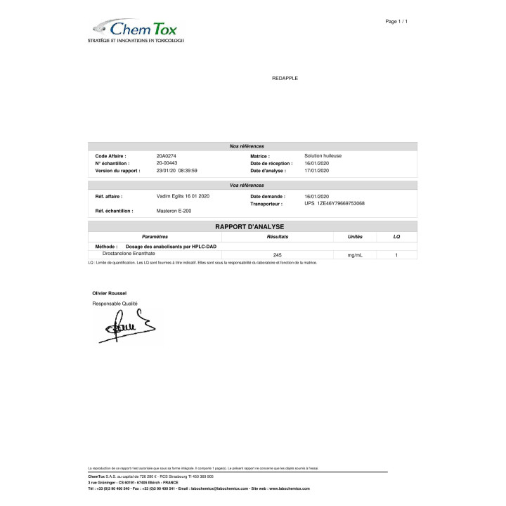 Masteron-E200 PHARMA QO Lab test Steroids Shop UK Pay by PayPal Card, Credit/Debit Card